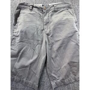Fox Shorts Mens 30 Gray‎ Cargo Flat Front Pockets Racing Casual Logo